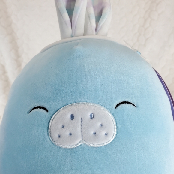 Abel Squishmallow Easter Manatee BNWT 8 Inch - Picture 6 of 7